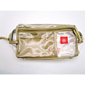 Rough Enough Clear Toiletry Travel Bag Makeup Cosmetic Bag Organizer Pouch